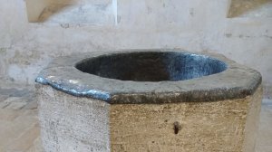 Font in the chapel