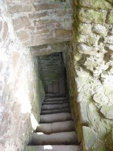 The steps from the tower
