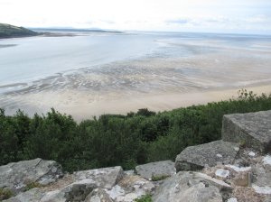 The estuary below the castle- good for defence and amazing views!