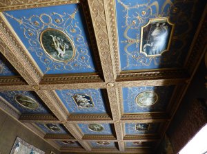 The ceiling in the saloon