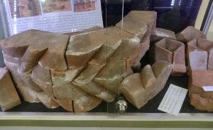 Pieces from a castle chimney in the museum