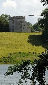 The keep viewed across the lake