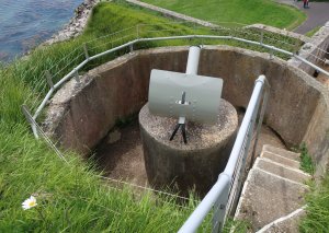 WWII observation post & gun emplacement