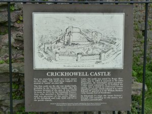 Information board at the castle