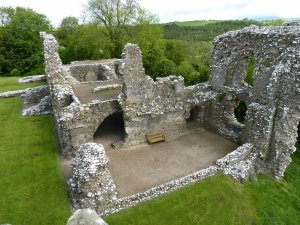 Hall block and undercroft