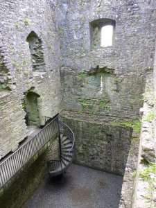 Spiral staircase to the ground floor