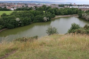 St Margaret's Loch looking down from the chapel