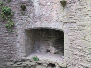 Fireplace in the wall