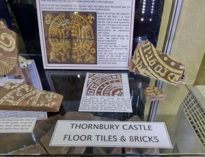 Castle tiles displayed at Thornbury Museum
