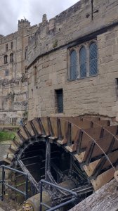 The water wheel at the castle mill