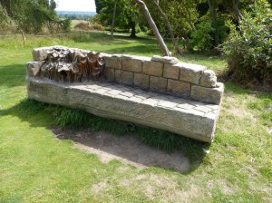 A Chirk Castle bench