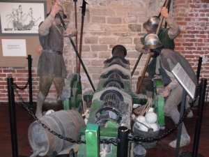 Renconstruction of the firing of an early tudor gun