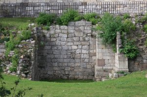 Remains of the drawbridge pit of the south gate of the castle