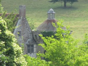 The conical roof of the Ashburnham Tower 
