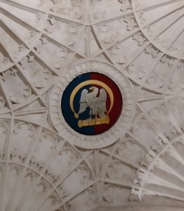 Detail of the church ceiling