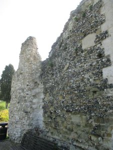 Remaining walls of the castle's living quarters