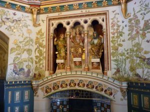 Detail above the fireplace