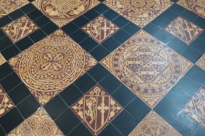 Abbey floor tiles