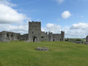 View to the gatehouse showing the well