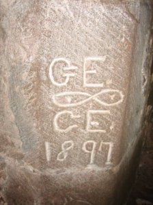 Victorian graffiti at the castle