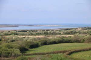 View from the castle towards the estuary