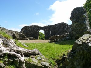 The keep interior