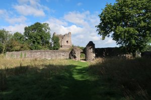 View of the gatehouse and keep