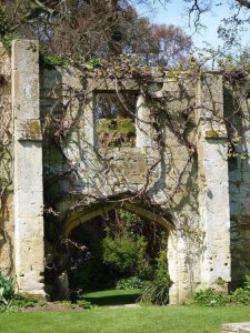 Detail of the tythe barn door