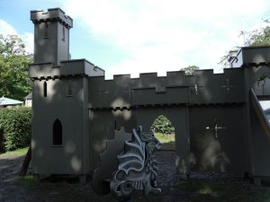 The castle in the play area