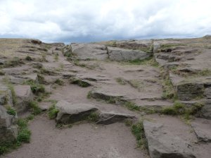 Rocky ground at the summit!