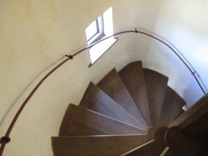 The stairs in the tower