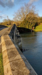 The side view of the bridge