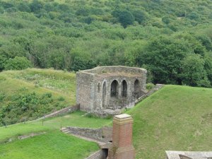 Part of the 12th century curtain wall