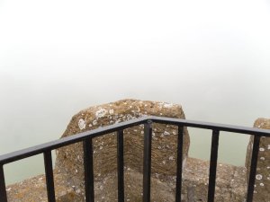 What we actually saw.....veiled by low cloud!