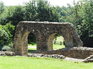 Arched wall of the latrines