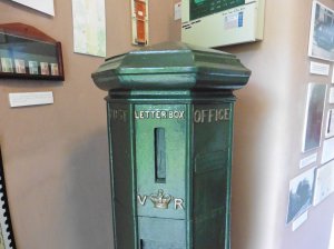 The post box in the museum can still be used to post letters!
