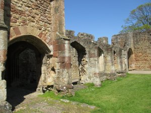 Ruined walls of the abbey
