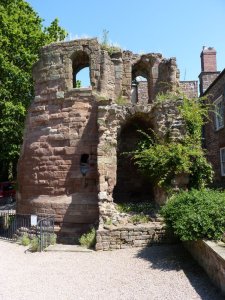 The great tower, now incorporated into the owner's house.