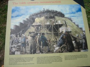 Information board at the castle