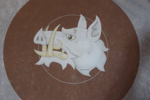 The white boar-symbol of King Richard