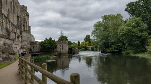 The castle sits on the banks of the River Avon