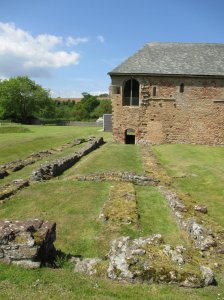 The foundations of the latrine building