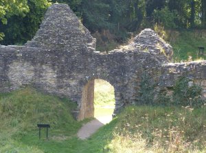 The back of the gatehouse