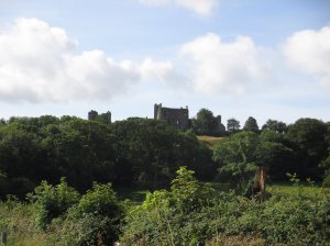 View of the castle on the hill