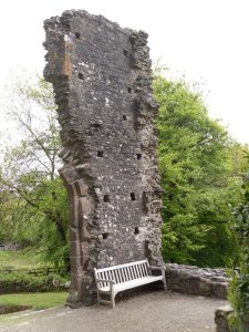 The remains of the barbican