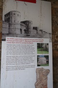 Information board at the site of the fort
