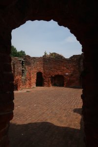 The large open space on the upper floor of the gatehouse