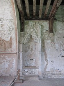 A canopied seat from the prior's chapel