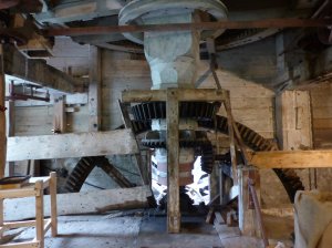 Machinery inside the mill