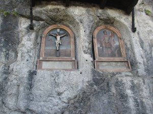 Detail from the abbey walls